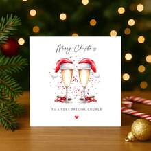 Merry Christmas To A Special Couple Card, Christmas Card For A Special Couple, Christmas Card Couples, Couple Cards - Multicolor - View 6