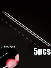 3/5/7pcs Set Of Bead Needles With Side Openings For Easy Threading, Suitable For Handicraft And DIY Bead Making - With Storage Tube - Beading Needle - View 15