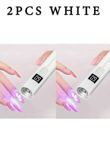 1个/2个便携式UV LED美甲灯，手持式UV美甲灯，高功率灯珠，专业美甲烘干灯，凝胶美甲灯，闪光固化灯，LED美甲灯，便携式迷你美甲烘干机，凝胶指甲油，指甲胶，USB手电筒，家用DIY美甲工具，送给女孩的最佳礼物 - 彩色 - 查看 16