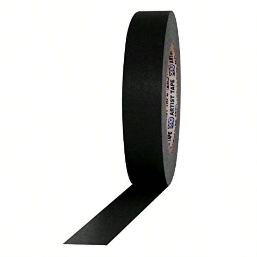 ProTapes Artist Tape Flatback Printable Board Tape, ,(1" (Pack of 1) Negro) - Multicolor - Ver 1
