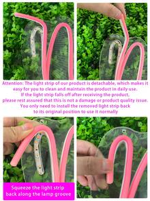 Customized Neon Light Wedding Decoration, Room Decor, Personalized Wedding LED Neon Light, Holiday Gift, Handmade Neon Light Wall, Bedroom Home Commercial Shop Decor Light Sign, LED Light Sign Birthday Party Decor (1 Or 2 Lines Of Text Can Be Customized) - One Line Text - View 11