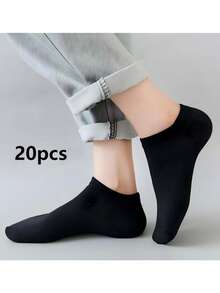 30双装黑色、白色、灰色纯色时尚女袜，简约舒适，适合日常休闲穿着，可选2双/6双/10双/20双/30双/60双装 - 彩色 - 查看 9