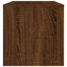 Mobile porta TV vidaXL in legno di rovere marrone, 120 x 34 x 37 cm, realizzato in legno composito. - Cammello - Visualizzare 5