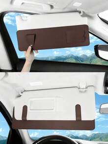 Car Sun Visor Extenders Available In 5 Colors, Anti-Glare, Sun Protection, UV Protection, A Must-Have For Blocking The Sun, Adjustable Back Clip, Suitable For Various Car Models, Car Interior Accessories. - Multicolor - View 4