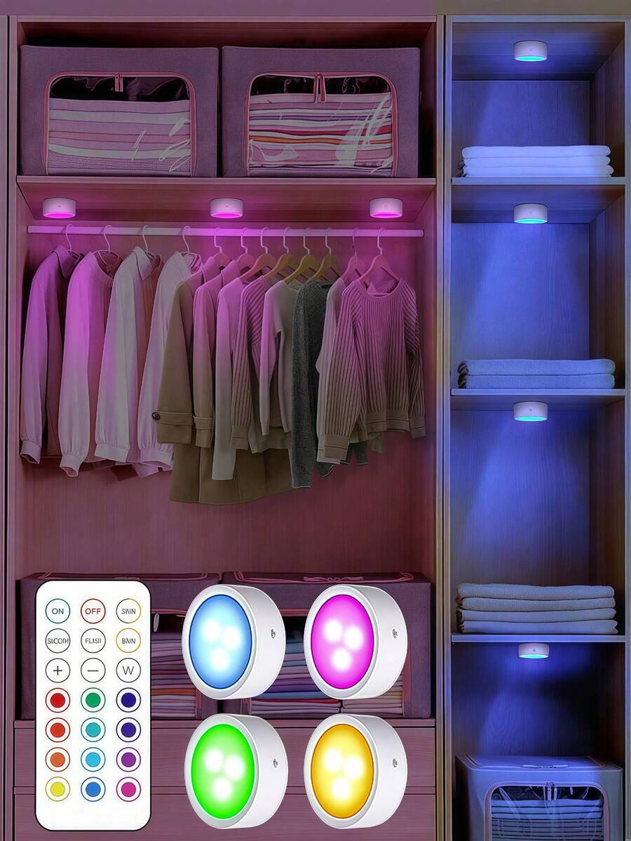 Bộ đèn LED nhiều màu 6/3/1 có điều khiển từ xa - Sử dụng pin, đèn vẽ tranh, đèn trang trí, đèn LED vẽ tranh từ tính có thể điều chỉnh độ sáng và hẹn giờ, đèn ngủ LED cho tủ quần áo, đèn trang trí hành lang, tủ quần áo, 16 chế độ chiếu sáng, đèn trưng bày nghệ thuật, thích hợp cho khung tranh, trang trí tường, trong nhà, áp dụng cho phòng ngủ, phòng khách, trang trí nhà cửa, tủ quần áo và hành lang.