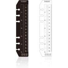 Black/Clear Plastic Bookmark Pouch With Page Finder And Ruler, Fits A6 Size 6-Ring Binder Notebook,Rulers - Multicolor - View 11