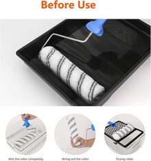 Basics - Fundas de rodillo de pintura de microfibra, de 22.86 x 0.95, paquete de 12 - Paquete de 24 - Ver 11