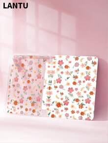 1pc Colorful Wild Flower Plant Flat Lay Pattern Tablet Protective Case, Upgraded Multi-Fold Y-Type Tablet Protective Case, Double-Sided Printed Protective Case, Compatible With IPad 10.2", IPad Pro 11" 2020/2021/IPad (A16) 11" 11th Gen 2025, Apple 9th/10th Gen, IPad Mini 6/7, Anti-Drop, With Pen Slot, Support Sleep/Wake, Romantic Gift For Friends And Family