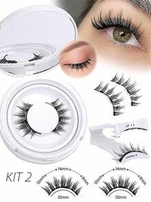 Bộ 4 món kẻ mắt từ tính & lông mi từ tính kèm hộp đựng - Lông mi tự nhiên, có thể tái sử dụng, tạo hiệu ứng mi 3D mềm mại, không cần keo, thoải mái khi đeo. Lông mi sử dụng nam châm mạnh để gắn, chiều dài 5-11mm, chất liệu lông chồn giả, phù hợp sử dụng hàng ngày, chống thấm nước, có thể tái sử dụng, cũng thích hợp cho các bữa tiệc, hẹn hò. - Nhiều màu - Xem 18