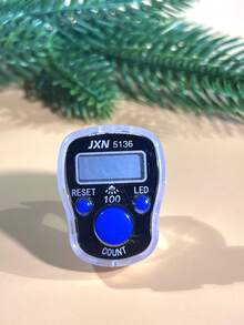 1个便捷电子计数器，带LED灯，透明边缘设计，带闪光灯，百位提醒，教育计数设备，圆形计数器，圣诞节、万圣节、感恩节、游戏礼物 - 彩色 - 查看 27