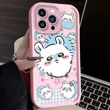 Funda de anime Cute C-Chiikawa para iPhone 17 16 15 14 13 12 11 Ais/Pro/Max/Plus, cubierta de silicona suave - 8 - Ver 3