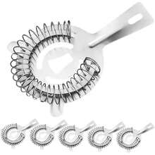 6 Piezas Colador para Cócteles de Fina Acero Inoxidable Filtro para Bebidas y Jugos Herramienta Profesional para Barra y Bartenders - 1 - Ver 2