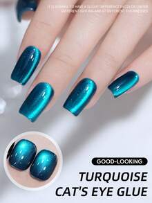 XEIJAYI 1 lọ 15ml Sơn gel móng tay mắt mèo màu xanh dương, bán vĩnh cửu, dùng cho nghệ thuật vẽ móng, ngâm móng, đèn UV LED, tự làm móng tại nhà, gel làm móng cho tiệm nail. - Màu xanh bạc hà - Xem 7