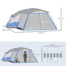 Tents - Dusty Blue - View 3