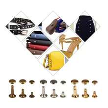 Kit 480 Remaches Doble Cara + Herramienta Profesional, Tuercas Metálicas para Cuero/Metal/Muebles, 4 Colores y 8 Tamaños, Incluye Taladro de Precisión y Caja Organizadora - 1 - Ver 7