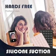1pc, 40pcs Classic Silicone Suction Cup Double-Sided Handheld Selfie Stick And Stand, Multi-Functional Sticky Phone Holder, Reusable Sticky Pad For Phone Stand Or Grip, For Selfie, Video Etc. - Easy Stick, Easy Clean, Compatible With IPhone And Android - Ideal For Shower, Video Recording And Photography Compatible With IPhone, Android Phone, Gift For Birthday, Family, Friends Gifts Birthday Bathroom Phone Accessories Sticky Stand - Multicolor - View 12