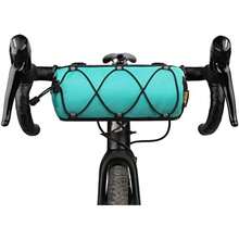 Rhinowalk Bolsa para manillar de bicicleta, Bolsa delantera para bicicleta Fram Storage Roll Bag Mountain Road Bikes Commuter Shoulder Bag Ciclismo Accesorios-(Azul) - Multicolor - Ver 2
