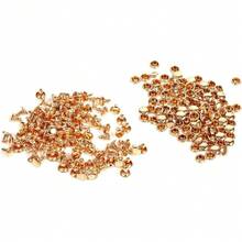 Remaches Dorados de Doble Tapa, Piezas, Tachuelas Metálicas para Cuero, 8 x 8 mm, Decoración de Ropa y Accesorios - 1 - Ver 7