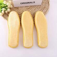 Conjunto de 10 palmilhas confortáveis com forro de lã para mulheres e crianças, palmilhas grossas de inverno com filtro desodorizante Heattech para tênis, sapatos de skate, sapatos vintage, sapatos casuais, sapatos esportivos, sapatos masculinos e para adolescentes, outono/inverno. - Bege - Ver 16