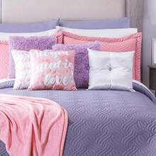 Combo de juego de sabanas mas Edredón ligero perfecto para cualquier época de año BEAUTTY HOME - LAVANDA - Ver 3