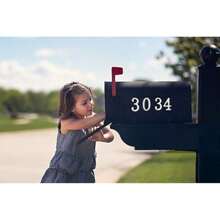 WSXC Mailbox Numbers For Outside House Numbers For Mailbox 3D Self Adhesive Mailbox Numbers 2 Inch Door Address Numbers Stickers For Mailbox Apartment House Trash Bins - Silver - 銀色 - 查看 6