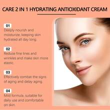 2-In-1 Moisturizing Cream, Nourishing Facial Skin Care Cream For Hydration And Repair - White - View 7