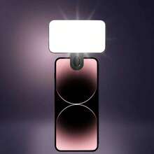 Fill lights 250mAh LED Selfie Light, Portable LED Light, Ring Light, Clip-On Fill Light, 3 Lighting Modes, Phone Selfie Light, Makeup Mirror Light, Suitable For Phones And Computers, For Makeup, Zoom Meetings, Live Streaming, Vlogging, Perfect Selfie And Video Calls, Photography, Christmas Gift, Room Decor - Đèn kẹp vuông - Xem 3