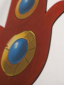 1pc Hamsa Hand Wall Decor, Evil Eye Hanging Ornament, Boho Home Decor For Living Room Bedroom, Spiritual Wall Art, Bohemian Wall Hanging Decoration, Evil Eye Wall Art For Apartment Dorm, Hamsa Hand Decor With Tassel, Protection Symbol Home Decor, Wall Ornament,Suitable For Living Rooms, Bedrooms, Entrances, Corridors, Facades, Holiday Parties, Good Luck Decoration, Witchcraft Themed Atmosphere, Home Decoration