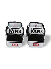 Vans Knu Mid 男女通用运动鞋 透气轻便 弹性好 多功能 运动户外 日常上学 黑白 VN000CQ96BT1 - 黑色/白色 - 查看 7
