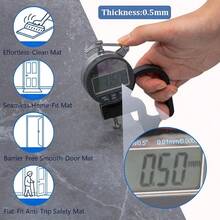 Homease 0.5mm Grey Marble Vinyl Flooring Roll 39.4" X 196.8" PET Leather-Like Waterproof Wear-Resistant Peel And Stick Easy DIY Floor Covering For Kitchen Bathroom Rental Home Durable - GreyMarble - View 4
