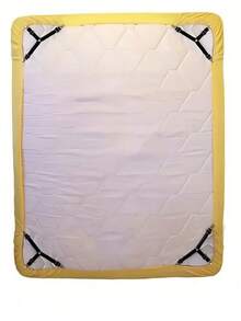 可调节床单固定带套装 - 三角形弹力带带夹扣，适用于床垫/沙发套 | 重型金属夹子牢固固定床上用品（防滑且可重复使用） - 彩色 - 查看 2