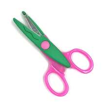 Conjunto de 6 tesouras decorativas coloridas para artesanato, com cabo antiderrapante em resina ABS, ideais para cortar papel, scrapbooking, confecção de cartões e projetos de arte DIY. - Multicolorido - Ver 10