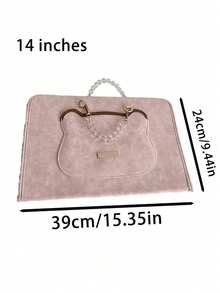 1个便携式高档笔记本电脑保护套，通用型13/14/15/16英寸防刮手提笔记本电脑包，办公学习数码配件，适合职业女性和学生使用