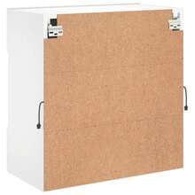 vidaXL Wand-TV-Möbel mit LED-Beleuchtung, weiß, 58,5 x 30 x 60,5 cm - Kamelfarben - Übersicht 10