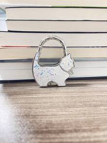 猫咪折叠手提包收纳挂钩，包包挂架，情人节手工礼物 - 彩色 - 查看 19
