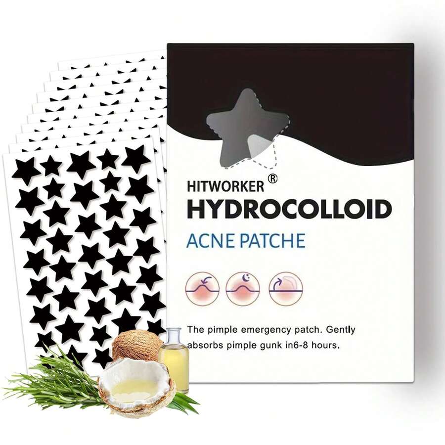 Star Shaped Hydrocolloid Acne Patch 240 Pieces/Box Acne Patch, Non-Alcoholic, Odorless, Mild And Non Irritating Acne And Blemishes Covering Sticker,Makeup,Cheap,Room Decor,Vanity,Travel,Bedroom,Makeup Accessories - Nhiều màu - Xem 1