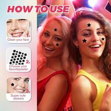 Star Shaped Hydrocolloid Acne Patch 240 Pieces/Box Acne Patch, Non-Alcoholic, Odorless, Mild And Non Irritating Acne And Blemishes Covering Sticker,Makeup,Cheap,Room Decor,Vanity,Travel,Bedroom,Makeup Accessories - Nhiều màu - Xem 8