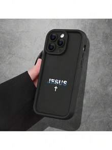 Funda de teléfono suave con patrón de Jesús impresa en UV, protección completa, cubierta de TPU a prueba de golpes y resistente a caídas.Color: Negro, Compatible con iPhone 16, 15, 14, 13, 12, 11, XS, XR, X, 7, Mini, Plus, Pro, Max.Funda de Teléfono Ultrafina y Ligera - Multicolor - Ver 5