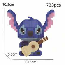 Đồ chơi xếp hình Stitch dễ thương chơi đàn guitar - Thích hợp cho giáo dục STEM DIY, trò chơi hoạt hình, mô hình lắp ráp nhân vật hoạt hình, lý tưởng làm quà sinh nhật, đạo cụ chụp ảnh sinh nhật, đồ dùng học tập. Thích hợp làm quà sinh nhật và đồ chơi nhân vật hoạt hình. - Nhiều màu - Xem 2