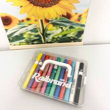 Conjunto de 12 Canetas Marcadoras Acrílicas - Canetas para Arte Aquarela, Canetas para Colorir DIY, Canetas Aquarela Laváveis, Canetas Opacas para Colorir, Canetas para Pintura Artística - Multicolorido - Ver 7