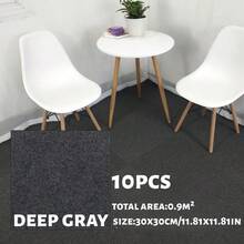 10片装 30厘米 x 30厘米 自粘防滑互锁地垫，隔音地毯，卧室地垫，吸水地毯，适用于厨房、客厅、家居 - 30x30cm-10pcs - 查看 14