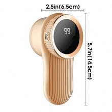 1pc 800mAh Electric Fabric Shaver, Removes Lint And Fuzz From Clothes And Sofa, With Digital Display Screen - Multicolor - View 6