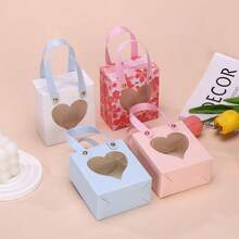 12个/套新款心形糖果盒 高端婚礼伴侣 手提礼盒 奢华巧克力糖果盒礼盒，适合情人节派对活动