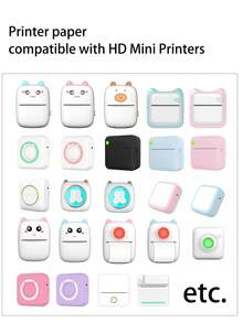 Papel de impresora no adhesivo blanco para impresora mini - Blanco - Ver 5