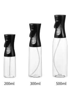 1件裝黑色橄欖油噴霧瓶，PP材質，適用於各種液體，適合戶外燒烤、烤肉、低脂食物、沙拉、廚房、BBQ、氣炸鍋和露營，適合女孩，輕量家用燒烤噴霧器、分裝瓶、可補充噴霧瓶，廚房小工具、廚房配件、居家裝飾，適合父親節禮物、母親節禮物、送給朋友、男友女友、家人和老師的禮物 - 黑色 - 查看 12