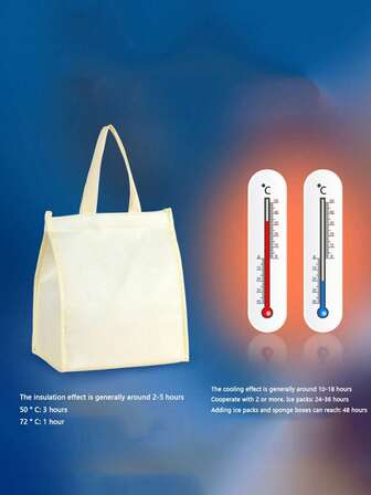 6/8inch Multifunctional Picnic Bag Large Capacity Bento Bag Lightweight Insulation Bag