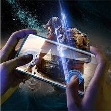 4片装隐私屏幕保护膜，柔性水凝胶膜，兼容三星Galaxy S25 S24 S23 S22 S21 S20 S10 Plus Ultra S25+ S24+ S23+ S22+ S21+ S20+ Galaxy Note 10 20 Pro Ultra，隐私保护，全覆盖，防指纹，超清晰视觉，触感顺滑，防指纹，表面光滑（非钢化玻璃） - 黑色 - 查看 5