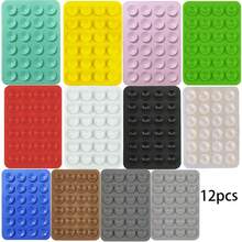 1Pc/4/6/10/12/15Pcs Multi-Color And Random Color Options, Multi-Functional Silicone Suction Cup Phone And Tablet Stand - Strong Adhesion Washable Decorative Phone Accessory - Multicolor - View 18