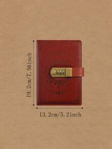 Unisex Lockable Diary Notebook, A5 Size, 240 Pages, Lockable, Replaceable Leather Notebook Inner Core (8.5 * 5.9 Inches) - A5 - View 3