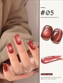 Miss Leia 1-8 15ml Autumn/Winter Nail Ankola Red Glass Bead Cat Eye's Gel Nail Polish, Brightens Skin Tone, Versatile, New Year Red Cherry Cat Eye Nail Polish, Color Gel Clear Coat, Beginner Nail Art, UV LED Curing, Soakable Semi-Permanent, Suitable For Beauty Salon Nail Salon Sets, DIY, Home, Holiday Gifts For Women, Nail Art, Suitable For All Seasons - Multicolor - View 12